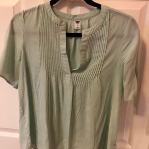 Old Navy Swing Pintuck Blouse